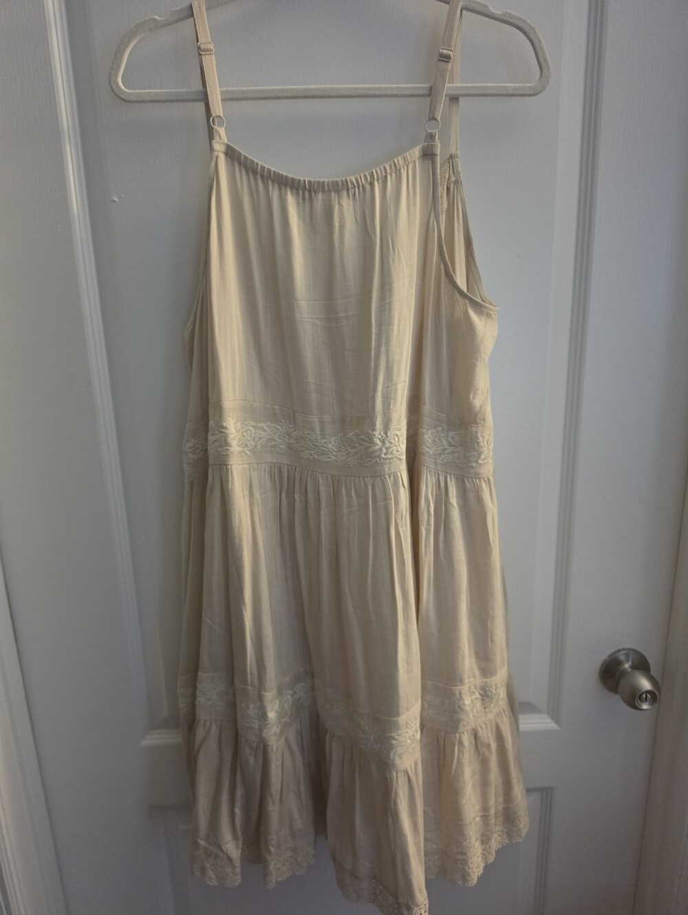 torrid Festi Mushroom Lace-Trim Tiered Midi Dress - Picture 6 of 11